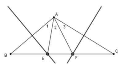 Trắc nghiệm Tính chất ba đường trung trực của tam giác có đáp án - Toán lớp 7 (ảnh 1)