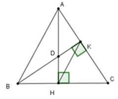 Trắc nghiệm Tính hóa học thân phụ lối cao của tam giác sở hữu đáp án - Toán lớp 7 (ảnh 1)