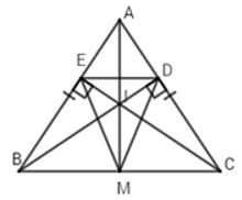 Trắc nghiệm Tính chất ba đường cao của tam giác có đáp án - Toán lớp 7 (ảnh 1)