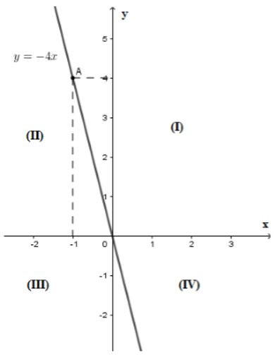 Trắc nghiệm Đồ thị của hàm số y = ax có đáp án - Toán lớp 7 (ảnh 2)