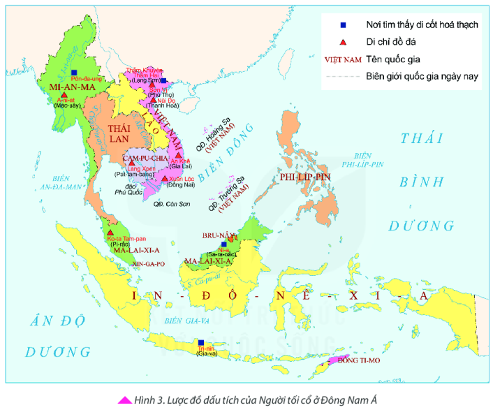Hãy cho biết những dấu tích của Người tối cổ ở Đông Nam Á (ảnh 1)
