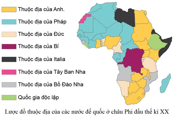 Lý thuyết Lịch sử Bài 5: Châu Phi và khu vực Mĩ Latinh | Lịch sử lớp 11 (ảnh 1)