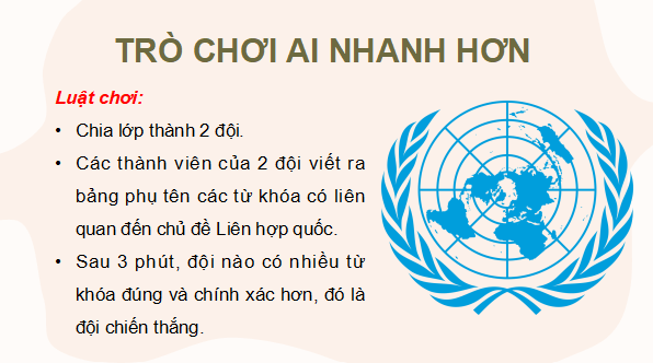 Giáo án điện tử Lịch sử 12 Bài 1 (Kết nối tri thức): Liên hợp quốc (ảnh 1)