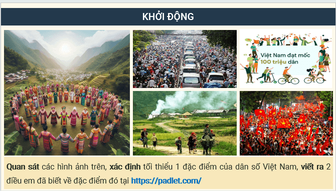 Giáo án điện tử Địa lí 12 Bài 6 (Kết nối tri thức): Dân số Việt Nam (ảnh 1)