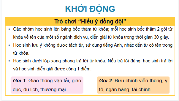 Giáo án điện tử Địa lí 12 Bài 20 (Chân trời sáng tạo): Vai trò và các nhân tố ảnh hưởng đến sự phát triển ngành dịch vụ (ảnh 1)
