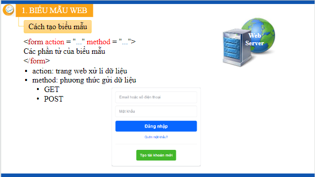 Giáo án điện tử Tin học 12 (Kết nối tri thức): Bài 12: Tạo biểu mẫu (ảnh 1)
