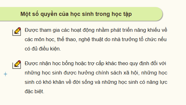 Gi&aacute;o &aacute;n điện tử KTPL 12 (C&aacute;nh diều): B&agrave;i 11: Quyền v&agrave; nghĩa vụ của c&ocirc;ng d&acirc;n trong học tập (ảnh 1)