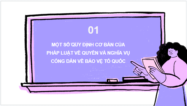 Giáo án điện tử KTPL 11 Bài 16 (Chân trời sáng tạo): Quyền và nghĩa vụ công dân về bảo vệ tổ quốc (ảnh 1)