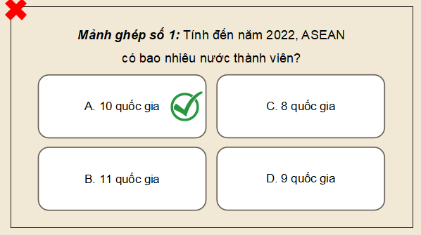 Giáo án điện tử Lịch sử 12 Bài 4 (Kết nối tri thức): Sự ra đời và phát triển của Hiệp hội các quốc gia Đông Nam Á (ASEAN) (ảnh 1)