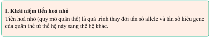 Giáo án điện tử Sinh học 12 (Kết nối tri thức): Bài 21: Học thuyết tiến hoá tổng hợp hiện đại (ảnh 1)