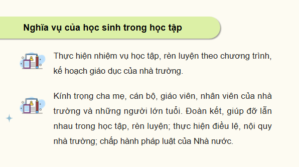 Gi&aacute;o &aacute;n điện tử KTPL 12 (C&aacute;nh diều): B&agrave;i 11: Quyền v&agrave; nghĩa vụ của c&ocirc;ng d&acirc;n trong học tập (ảnh 1)