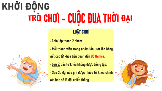 Gi&aacute;o &aacute;n điện tử Địa l&iacute; 12 B&agrave;i 9 (Ch&acirc;n trời s&aacute;ng tạo): Đ&ocirc; thị ho&aacute; (ảnh 1)