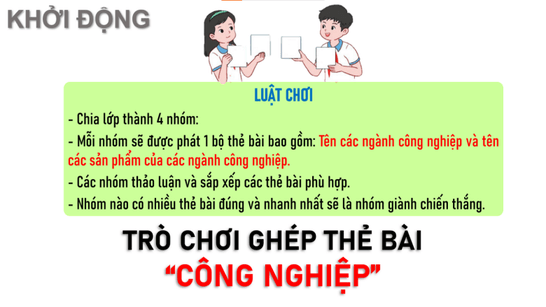 Giáo án điện tử Địa lí 12 Bài 17 (Chân trời sáng tạo): Một số ngành công nghiệp (ảnh 1)