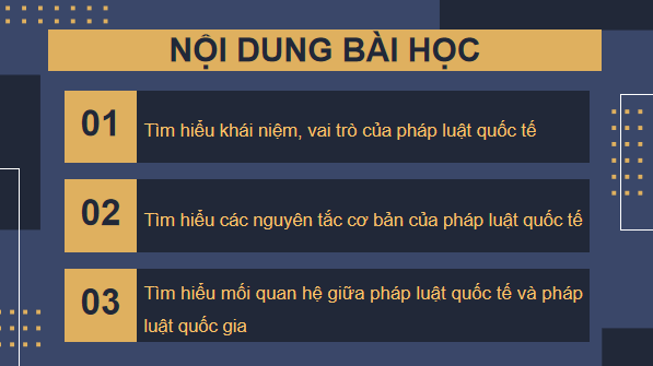 Giáo án điện tử KTPL 12 (Chân trời sáng tạo): Bài 14: Một số vấn đề chung về pháp luật quốc tế (ảnh 1)