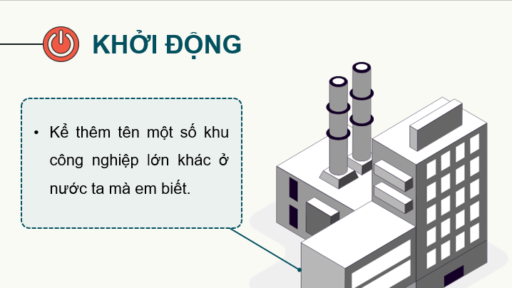 Giáo án điện tử Địa lí 12 Bài 18 (Chân trời sáng tạo): Tổ chức lãnh thổ công nghiệp (ảnh 1)
