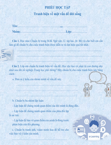 Giáo án điện tử Ngữ Văn 12 (Kết nối tri thức): Tranh biện về một vấn đề đời sống (ảnh 1)