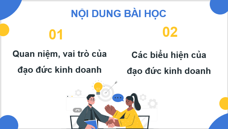 Giáo án điện tử KTPL 11 Bài 8 (Chân trời sáng tạo): Đạo đức kinh doanh (ảnh 1)