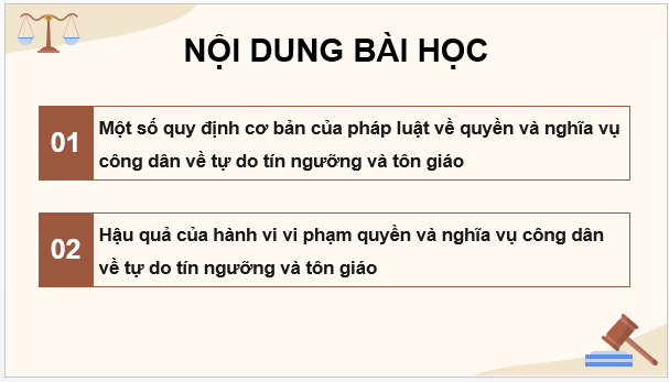 Giáo án điện tử KTPL 11 Bài 21 (Chân trời sáng tạo): Quyền và nghĩa vụ công dân về tự do tín ngưỡng và tôn giáo (ảnh 1)