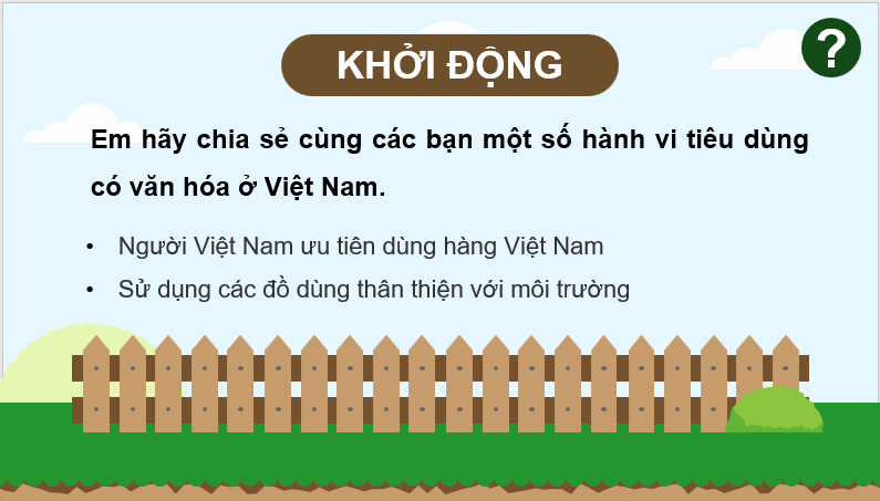 Giáo án điện tử KTPL 11 Bài 9 (Chân trời sáng tạo): Văn hoá tiêu dùng (ảnh 1)