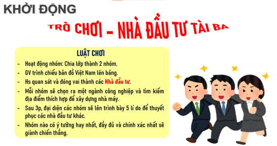 Giáo án điện tử Địa lí 12 Bài 18 (Chân trời sáng tạo): Tổ chức lãnh thổ công nghiệp (ảnh 1)