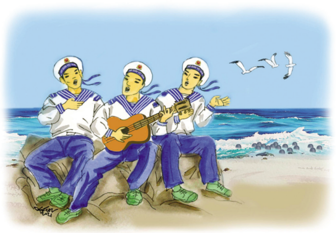 Soạn bài Lính đảo hát tình ca trên đảo - Ngắn nhất Cánh diều (ảnh 1)