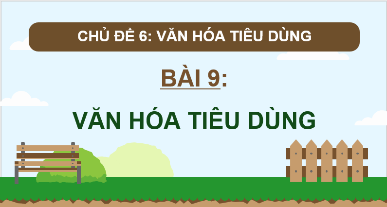 Giáo án điện tử KTPL 11 Bài 9 (Chân trời sáng tạo): Văn hoá tiêu dùng (ảnh 1)