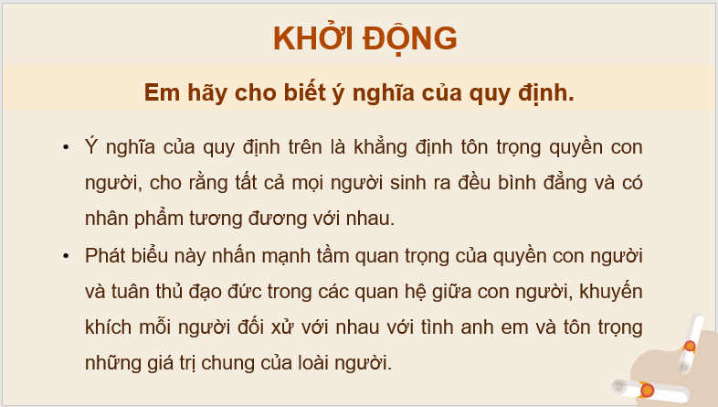 Giáo án điện tử KTPL 11 Bài 10 (Chân trời sáng tạo): Quyền bình đẳng của công dân trước pháp luật (ảnh 1)