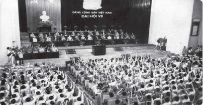 Giáo án điện tử Lịch sử 12 Bài 10 (Chân trời sáng tạo): Khái quát về công cuộc Đổi mới từ năm 1986 đến nay (ảnh 1)