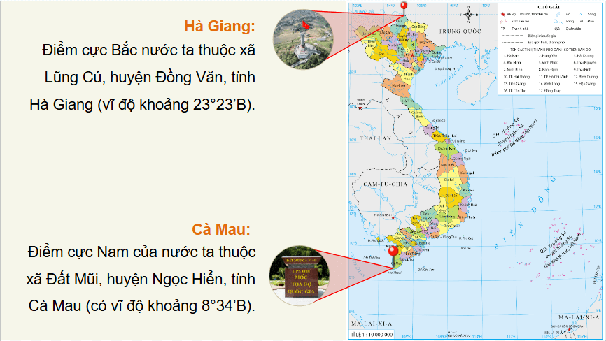 Giáo án điện tử Địa lí 12 Bài 1 (Chân trời sáng tạo): Vị trí địa lí và phạm vi lãnh thổ (ảnh 1)