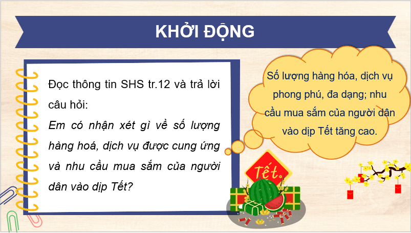 Giáo án điện tử KTPL 11 Bài 2 (Chân trời sáng tạo): Cung - cầu trong nền kinh tế thị trường (ảnh 1)