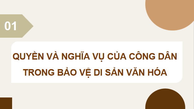 Giáo án điện tử KTPL 12 (Kết nối tri thức): Bài 13: Quyền và nghĩa vụ của công dân trong bảo vệ di sản văn hoá, môi trường và tài nguyên thiên nhiên (ảnh 1)