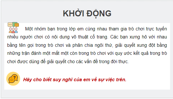 Giáo án điện tử Tin học 12 (Chân trời sáng tạo): Bài D2: Gìn giữ tính nhân văn trong không gian mạng (ảnh 1)