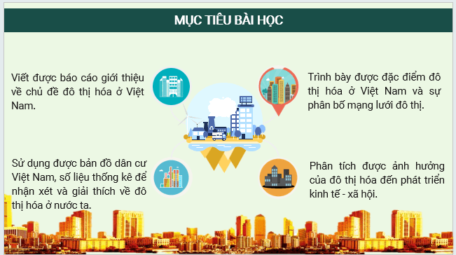 Giáo án điện tử Địa lí 12 Bài 8 (Kết nối tri thức): Đô thị hoá (ảnh 1)