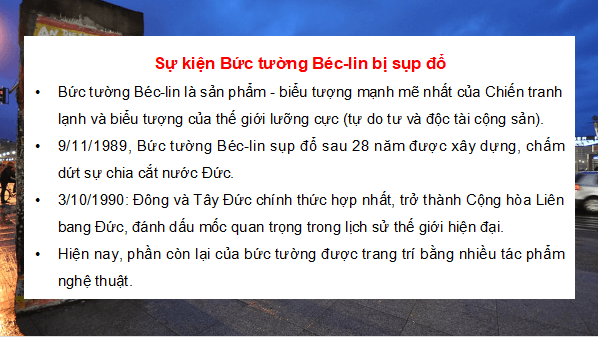 Giáo án điện tử Lịch sử 12 Bài 3 (Cánh diều): Trật tự thế giới sau Chiến tranh lạnh (ảnh 1)