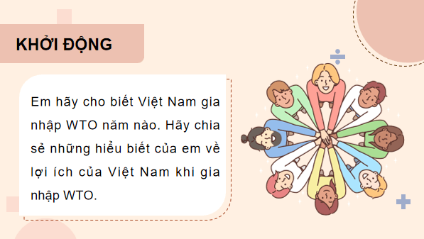 Giáo án điện tử KTPL 12 (Kết nối tri thức): Bài 16: Nguyên tắc cơ bản của Tổ chức Thương mại thế giới và hợp đồng thương mại quốc tế (ảnh 1)