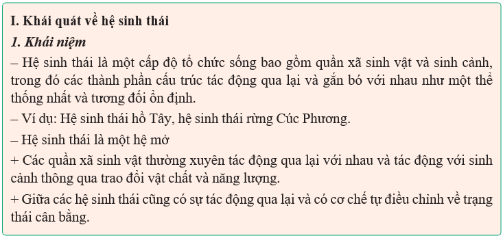 Giáo án điện tử Sinh học 12 (Kết nối tri thức): Bài 28: Hệ sinh thái (ảnh 1)