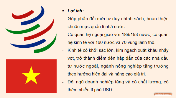 Giáo án điện tử KTPL 12 (Kết nối tri thức): Bài 16: Nguyên tắc cơ bản của Tổ chức Thương mại thế giới và hợp đồng thương mại quốc tế (ảnh 1)