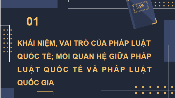 Giáo án điện tử KTPL 12 (Cánh diều): Bài 15: Những vấn đề chung về pháp luật quốc tế (ảnh 1)