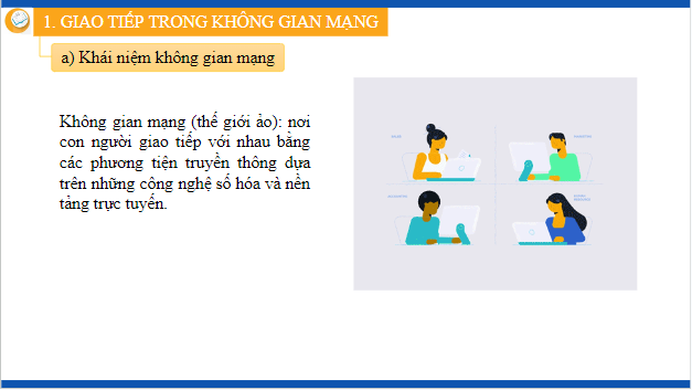 Giáo án điện tử Tin học 12 (Kết nối tri thức): Bài 6: Giao tiếp và ứng xử trong không gian mạng (ảnh 1)