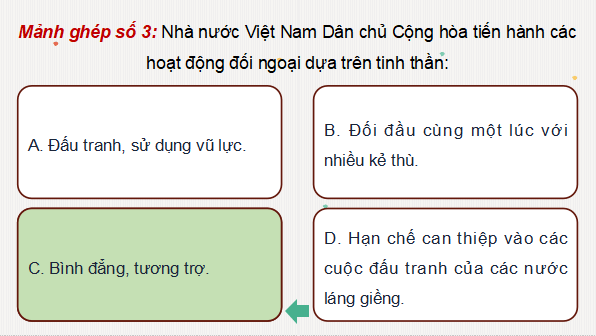 Giáo án điện tử Lịch sử 12 Bài 13 (Kết nối tri thức): Hoạt động đối ngoại của Việt Nam trong kháng chiến chống Pháp (1945 - 1954) và kháng chiến chống Mỹ (1954 - 1975) (ảnh 1)