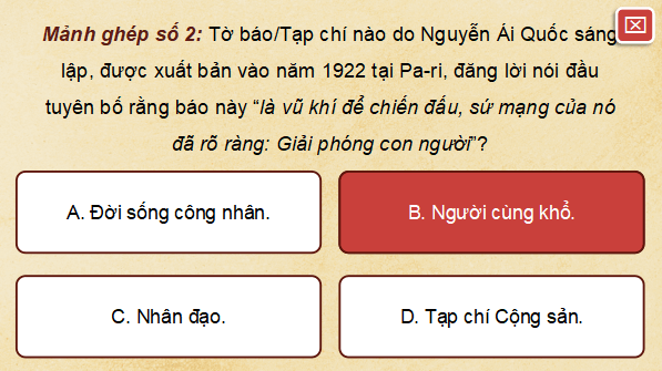 Giáo án điện tử Lịch sử 12 Bài 16 (Kết nối tri thức): Hồ Chí Minh - Anh hùng giải phóng dân tộc (ảnh 1)