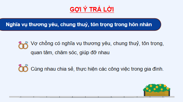 Giáo án điện tử KTPL 12 (Cánh diều): Bài 10: Quyền và nghĩa vụ của công dân trong hôn nhân và gia đình (ảnh 1)