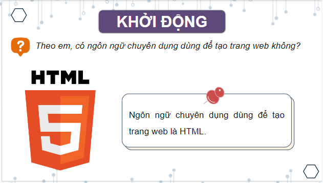 Giáo án điện tử Tin học 12 (Cánh diều): Bài 1: Làm quen với ngôn ngữ đánh dấu siêu văn bản (ảnh 1)