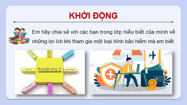 Giáo án điện tử KTPL 12 (Cánh diều): Bài 3: Bảo hiểm (ảnh 1)
