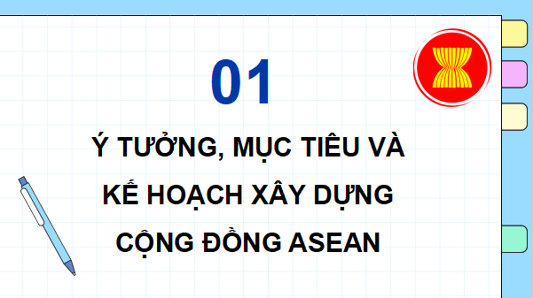 Giáo án điện tử Lịch sử 12 Bài 5 (Cánh diều): Cộng đồng ASEAN: từ ý tưởng đến hiện thực (ảnh 1)