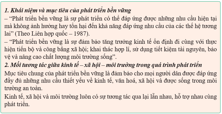 Giáo án điện tử Sinh học 12 (Kết nối tri thức): Bài 34: Phát triển bền vững (ảnh 1)