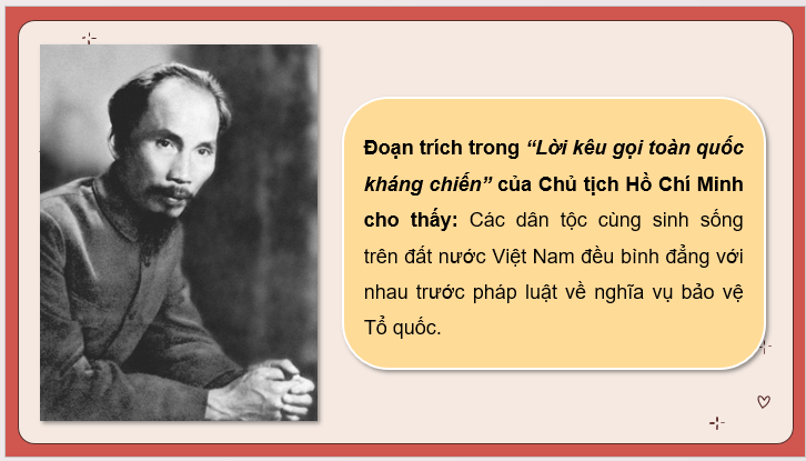 Giáo án điện tử KTPL 11 Bài 11 (Kết nối tri thức): Quyền bình đẳng giữa các dân tộc (ảnh 1)