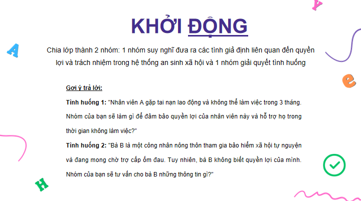 Giáo án điện tử KTPL 12 (Chân trời sáng tạo): Bài 4: An sinh xã hội (ảnh 1)