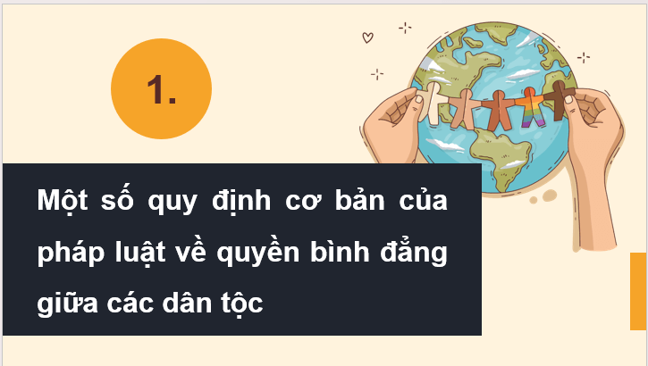 Giáo án điện tử KTPL 11 Bài 11 (Kết nối tri thức): Quyền bình đẳng giữa các dân tộc (ảnh 1)