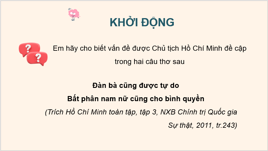Giáo án điện tử KTPL 11 Bài 11 (Chân trời sáng tạo): Bình đẳng giới (ảnh 1)